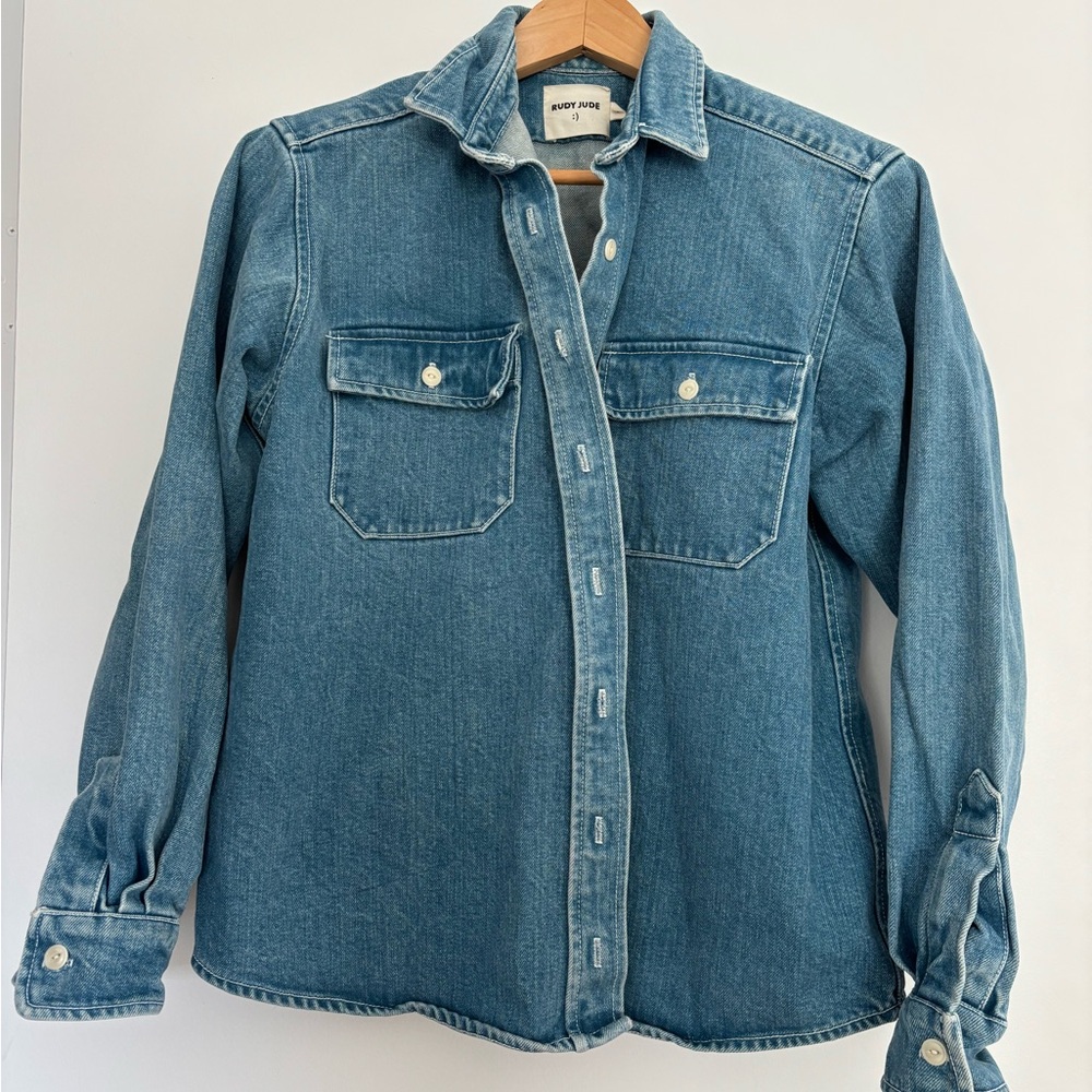 Rudy Jude Pale Indigo Chamois Denim Shirt